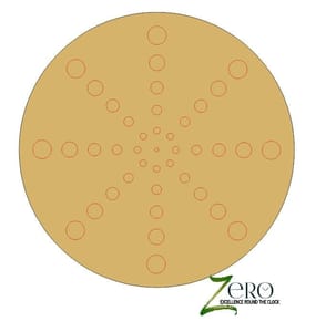 Brand Zero Pre Marked MDF Base - Mandala Design 9 - Select Your Preference Of Size & Thickness