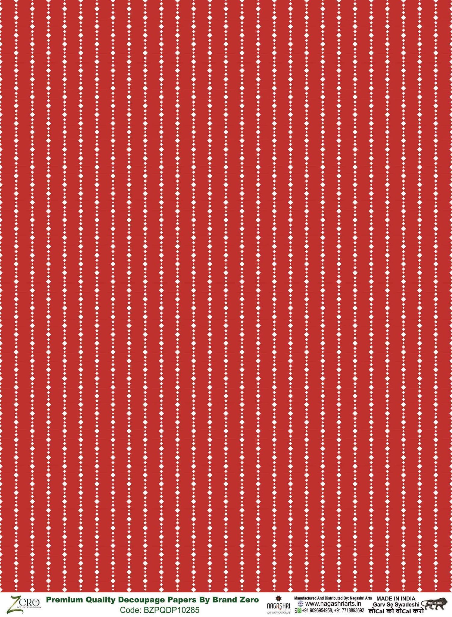 Brand Zero Premium Quality Decoupage Paper Pack of Two - Design Code: BZPQDP10285