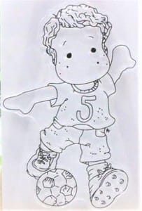 Clear Stamps Imported - Football Champ 9cm*6cm