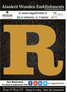Brand Zero Alphabets, Numbers, Monograms - Upper Case R - CLBBT Font - Select Your Preference