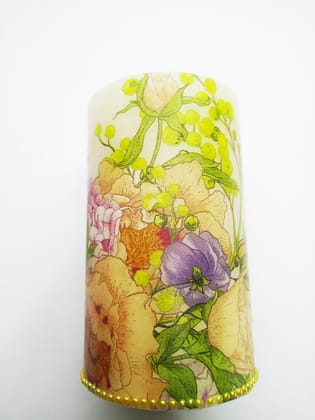 White Pillar Candles unscented 3 by 3 Inches