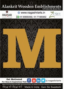 Brand Zero Alphabets, Numbers, Monograms - Upper Case M - CLBBT Font - Select Your Preference