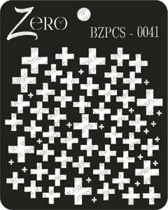 Brand Zero Pratibimb Craft Stencil - Code: BZPCS-0041 - Plus Sign Background Stencil