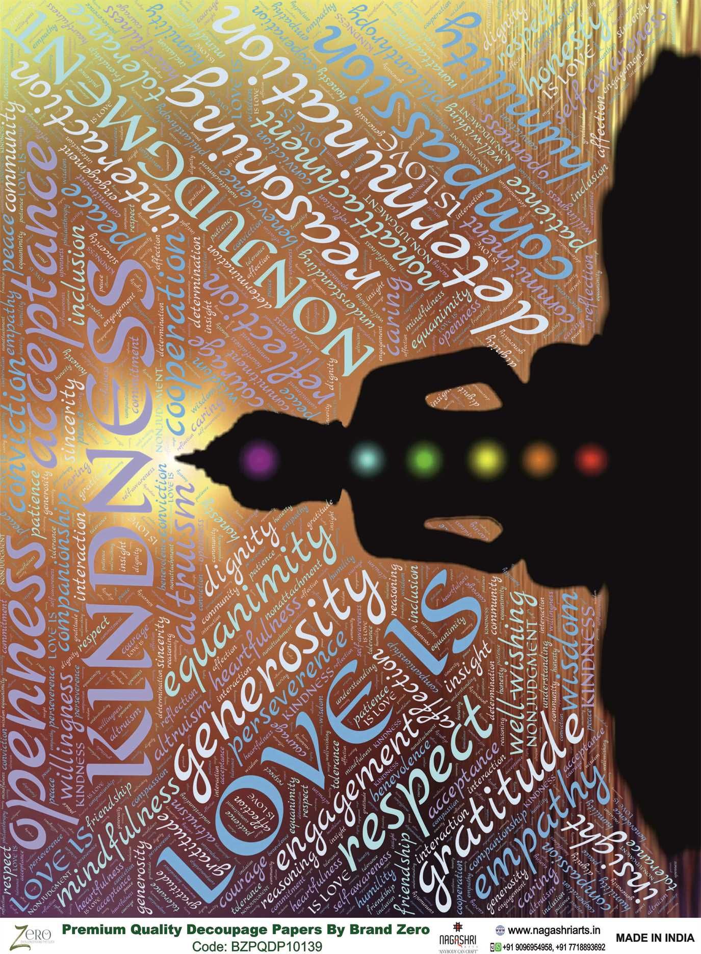 Brand Zero Premium Quality Decoupage Paper Pack of Two - Design Code: BZPQDP10139