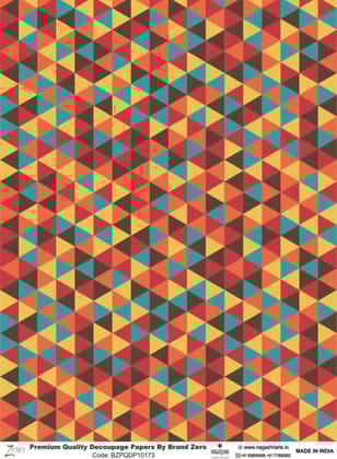 Brand Zero Premium Quality Decoupage Paper Pack of Two - Design Code: BZPQDP10173