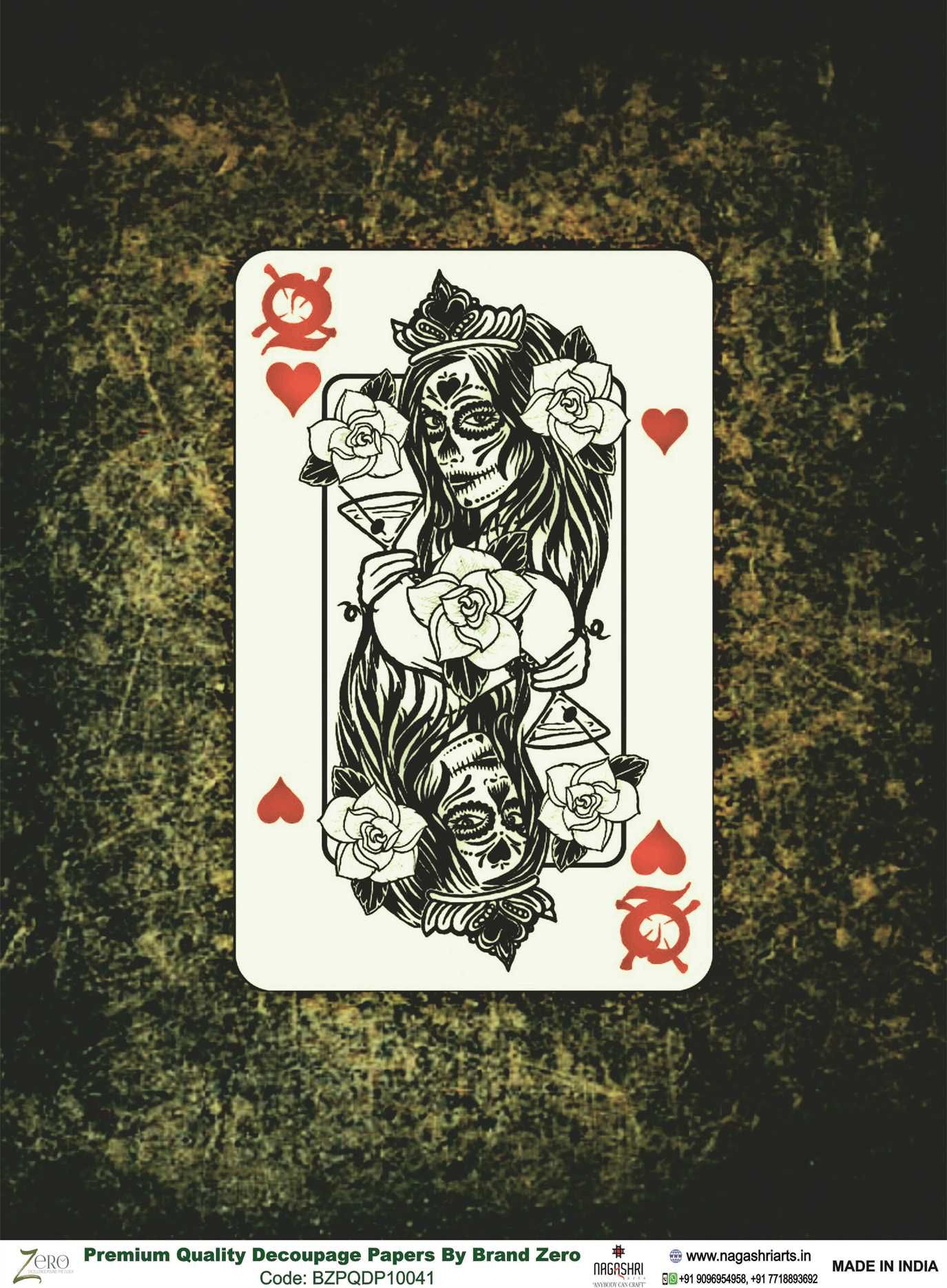 Brand Zero Premium Quality Decoupage Paper Pack of Two - Design Code: BZPQDP10041