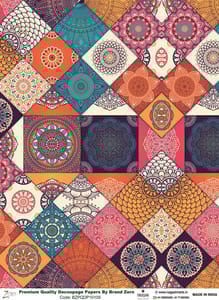 Brand Zero Premium Quality Decoupage Paper Pack of Two - Design Code: BZPQDP10109