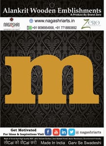 Brand Zero Alphabets, Numbers, Monograms - Lower Case M - CLBBT Font - Select Your Preference