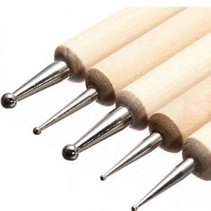 Dot Painting Tool - 5 pcs  - Wood base