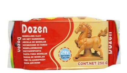 Dozen clay - 500 gram terracotta color