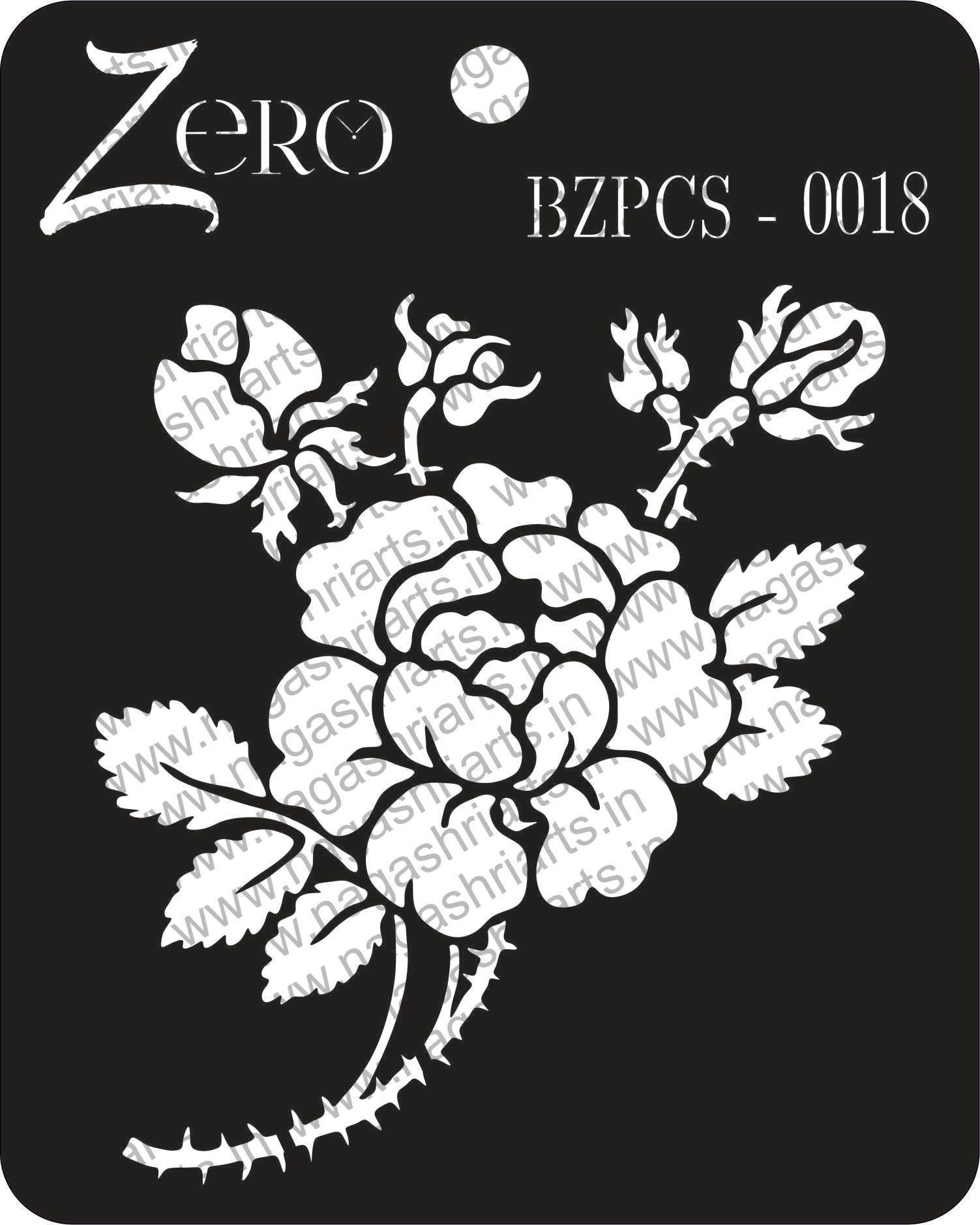 Brand Zero Pratibimb Craft Stencil - Code: BZPCS-0018 - Select Your Preferred Size