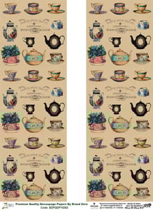 Brand Zero Premium Quality Decoupage Paper Pack of Two - Design Code: BZPQDP10262