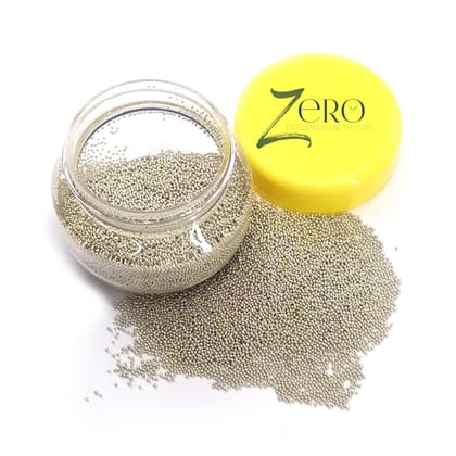 Brand Zero Micro Pearls - Silver- 0.5 mm - 20 Grams Jar