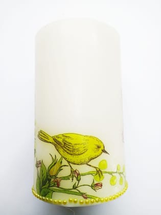 White Pillar Candles unscented 3 by 4 Inches