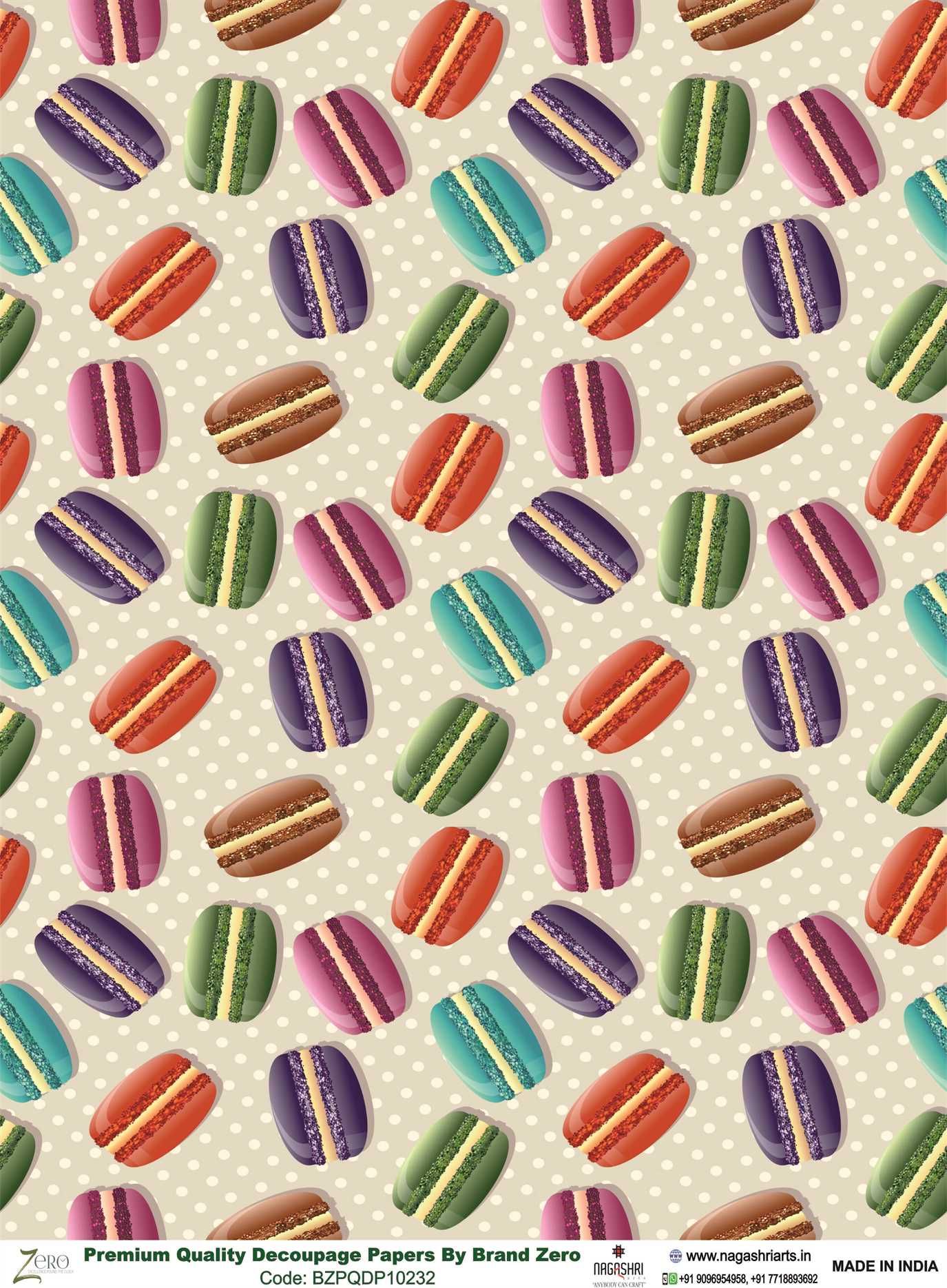 Brand Zero Premium Quality Decoupage Paper Pack of Two - Design Code: BZPQDP10232