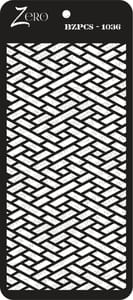 Brand Zero Pratibimb Craft Stencil - Select Your Preferred Size - Code: BZPCS-1036