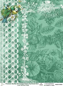 Brand Zero Premium Quality Decoupage Paper Pack of Two - Design Code: BZPQDP10068