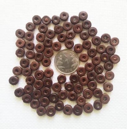 8 mm Wooden Flat Beads