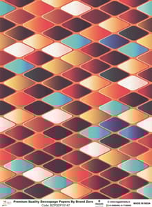 Brand Zero Premium Quality Decoupage Paper Pack of Two - Design Code: BZPQDP10147