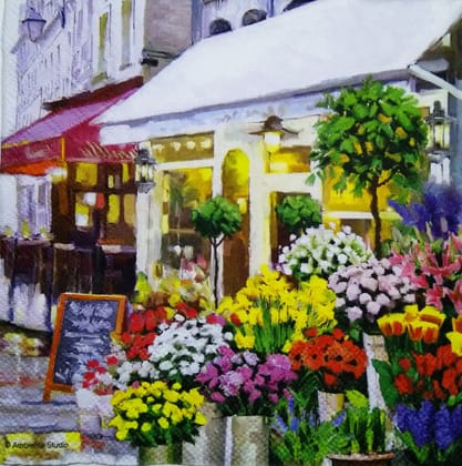 Decoupage Napkin / Tissue papers - 33cm by 33cm - Scenery