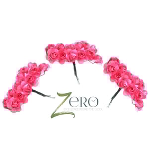 Bunch of 36 Pcs Hand Made Paper Flower - Light Pink Color