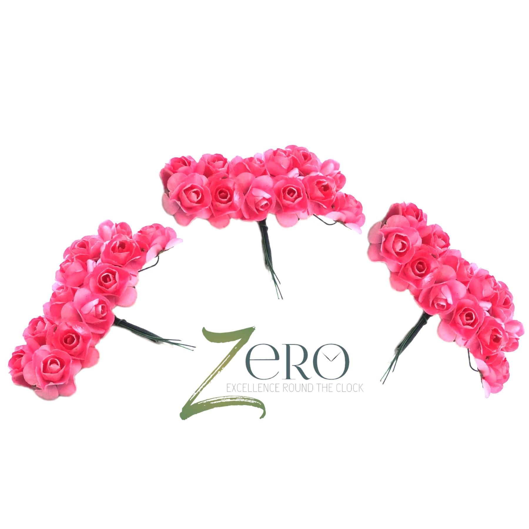 Bunch of 36 Pcs Hand Made Paper Flower - Light Pink Color