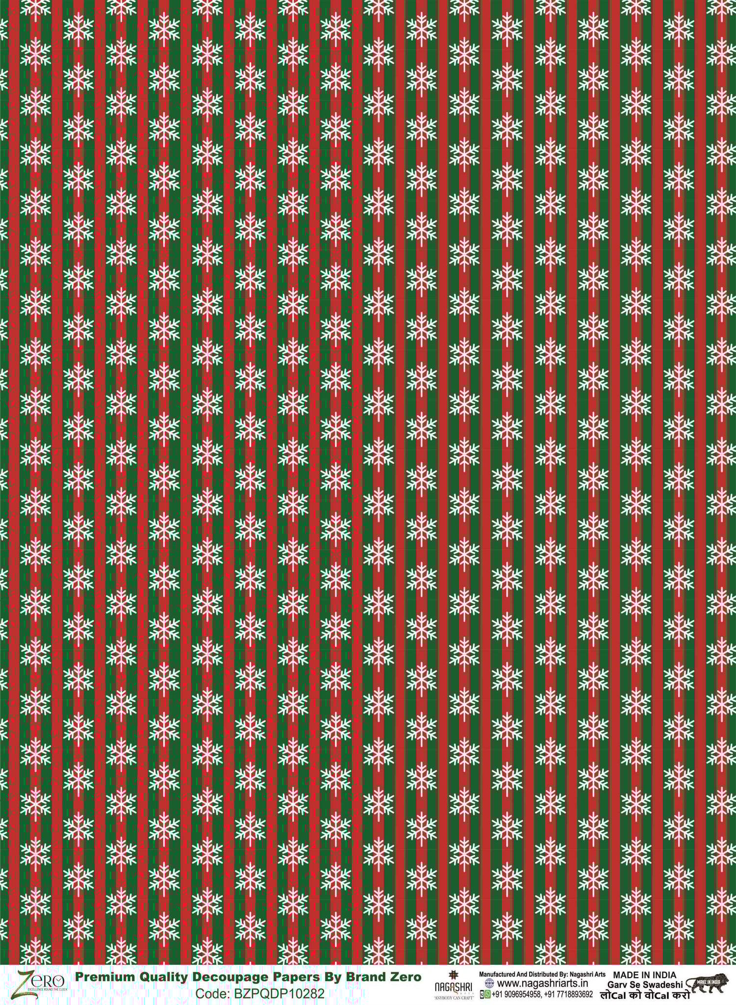 Brand Zero Premium Quality Decoupage Paper Pack of Two - Design Code: BZPQDP10282