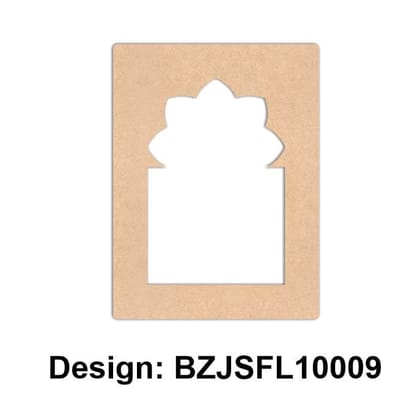 Brand Zero Plain MDF Diy Jharokha Base - Single Frame Layer - Design BZJSFL10009 - Select Your Preference Of Size & Thickness Brand Zero Plain MDF Diy Jharokha Base - Single Frame Layer - Design BZJSFL10009 - Select Your Preference Of Size & Thickness
