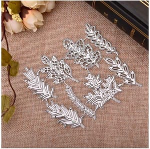 Brand Zero Die - 8 Set Floral Leaves Metal Cutting Dies 10.6 x 9.6 CM