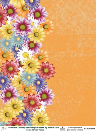 Brand Zero Premium Quality Decoupage Paper Pack of Two - Design Code: BZPQDP10093