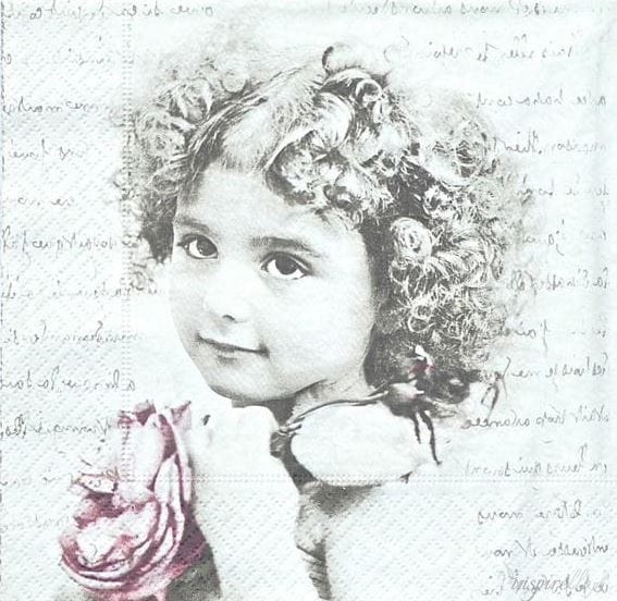 Decoupage Napkin / Tissue papers - Pretty Girl