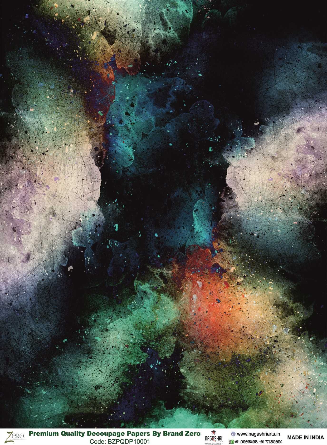 Brand Zero Premium Quality Decoupage Paper Pack of Two - Design Code: BZPQDP10001