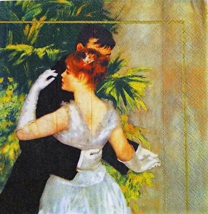 Decoupage Napkin / Tissue papers - 33cm by 33cm - couple