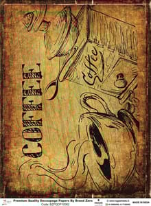 Brand Zero Premium Quality Decoupage Paper Pack of Two - Design Code: BZPQDP10062