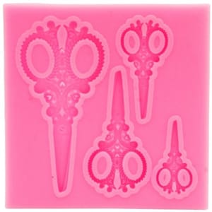Silicon Mould - Antique Scissors Of Four Sizes Design 25