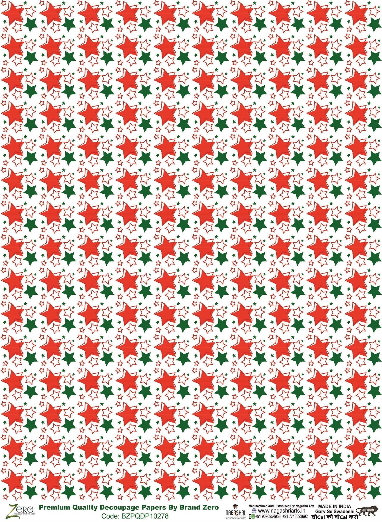 Brand Zero Premium Quality Decoupage Paper Pack of Two - Design Code: BZPQDP10278