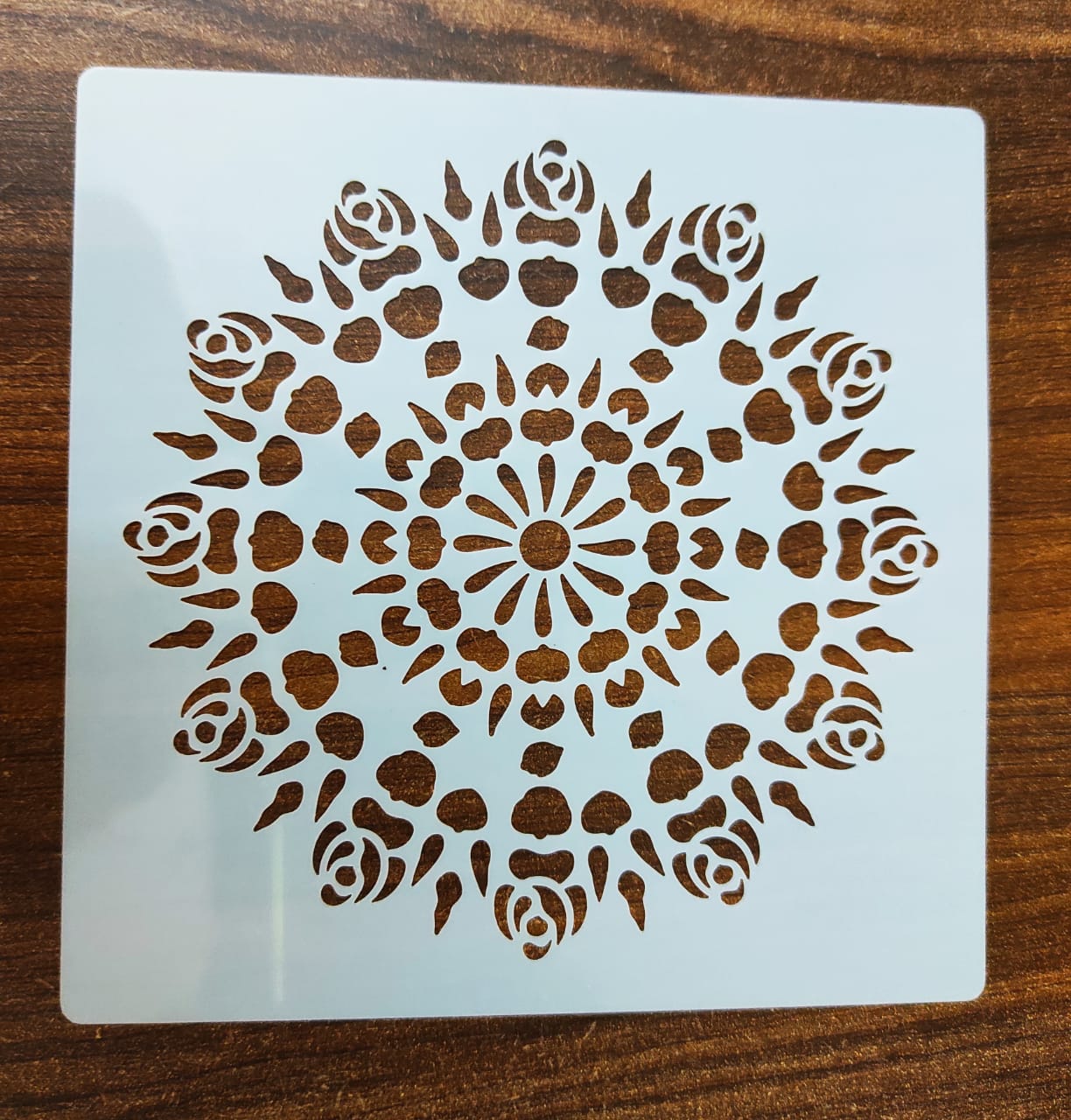 Imported Stencils- 5"*5"-Graphic Mandala