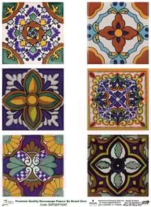 Brand Zero Premium Quality Decoupage Paper Pack of Two - Design Code: BZPQDP10267