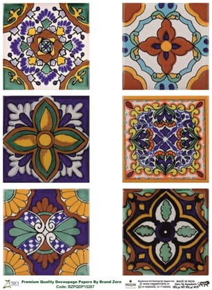 Brand Zero Premium Quality Decoupage Paper Pack of Two - Design Code: BZPQDP10267