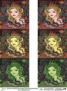 Brand Zero Premium Quality Decoupage Paper Pack of Two - Design Code: BZPQDP10276