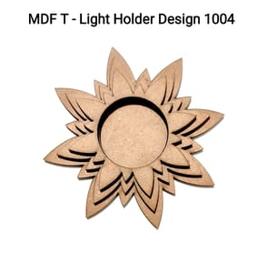 Brand Zero MDF Tea Light Holder Triple Layer - Design BZMDFTEALHDTL1004