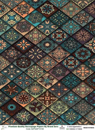 Brand Zero Premium Quality Decoupage Paper Pack of Two - Design Code: BZPQDP10108 Brand Zero Premium Quality Decoupage Paper Pack of Two - Design Code: BZPQDP10108