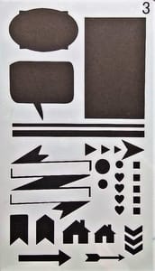 Stencil - 4"*7" Design 3