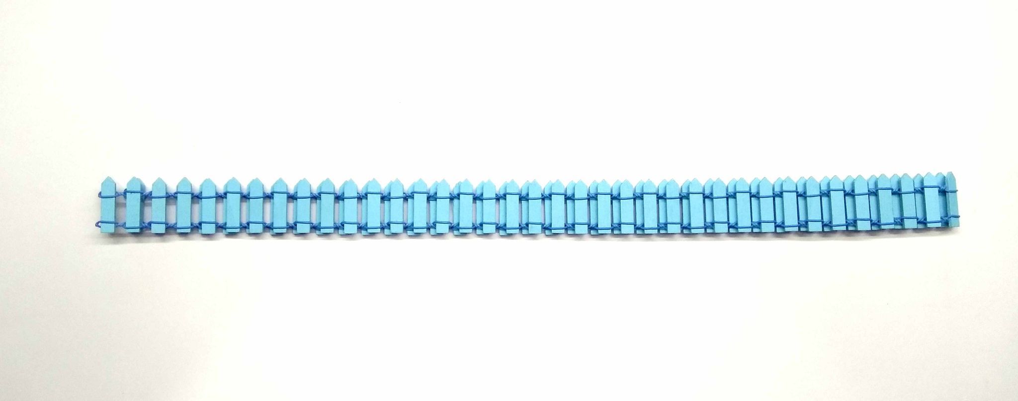 MDF and Wire Fence for Decoration - Small Size Blue