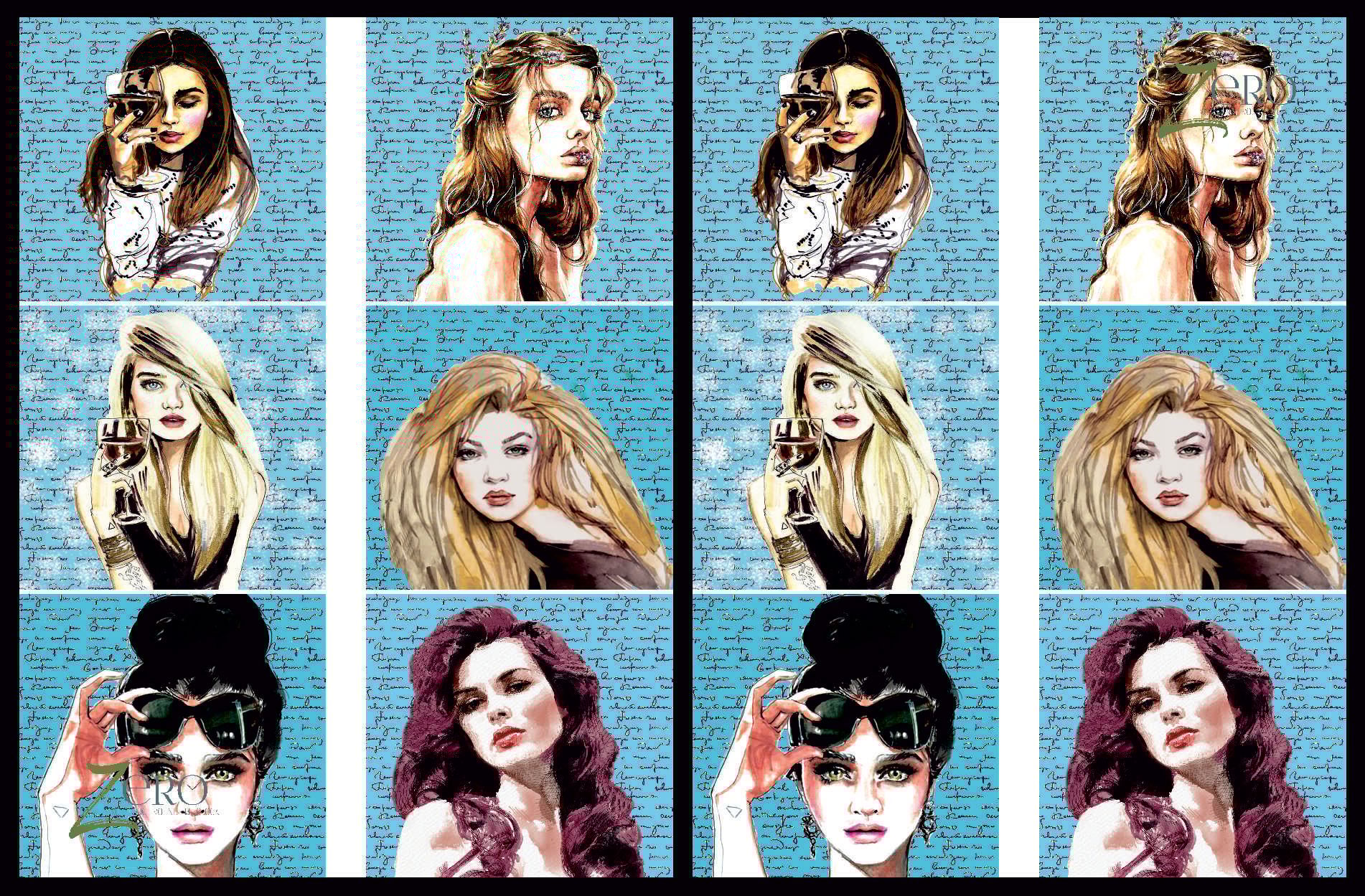 Brand Zero Luxury Speciality Decoupage Paper- Modern Women 1