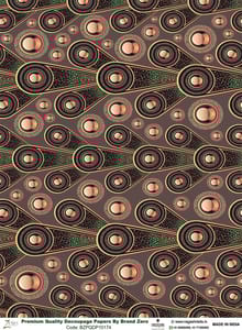 Brand Zero Premium Quality Decoupage Paper Pack of Two - Design Code: BZPQDP10174