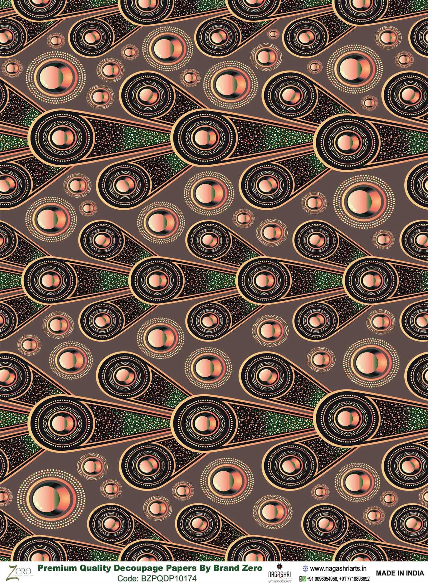 Brand Zero Premium Quality Decoupage Paper Pack of Two - Design Code: BZPQDP10174