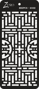 Brand Zero Pratibimb Craft Stencil - Select Your Preferred Size - Code: BZPCS-1032