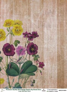 Brand Zero Premium Quality Decoupage Paper Pack of Two - Design Code: BZPQDP10031