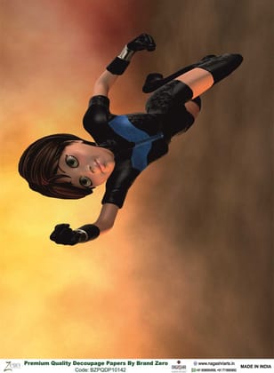 Brand Zero Premium Quality Decoupage Paper Pack of Two - Design Code: BZPQDP10142